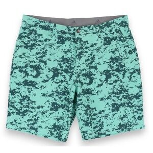 Adidas Short Camo Ultimate365  Mens 36 Pine Green Golf Performance Chino Stretch